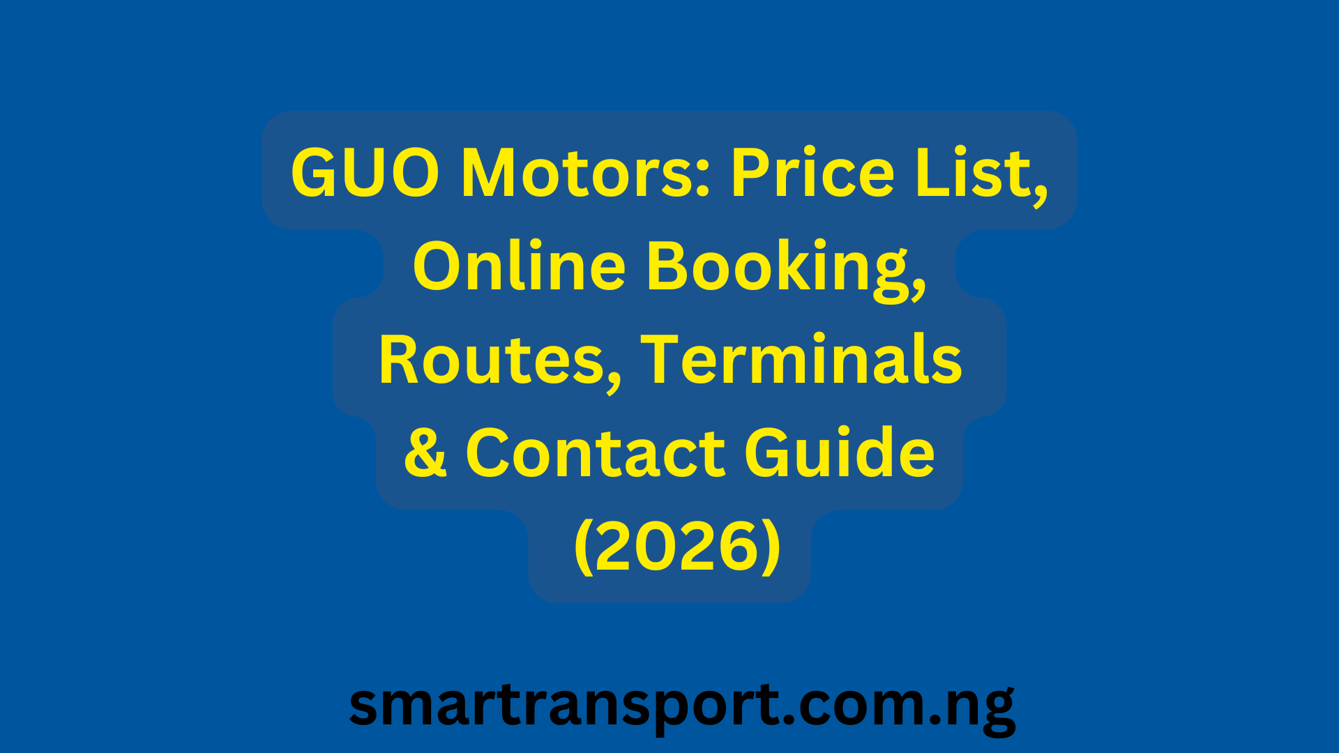 Young Shall Grow Motors Price List, Terminals, Routes, and Contact Details